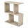 CROS side table, marble finish, beige