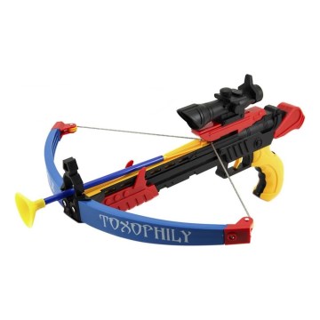 Crossbow with bolts and 48 cm target