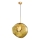 CRUMPLED pendant light on cable 1x E27/24W/230V, Ø 36 cm, gold