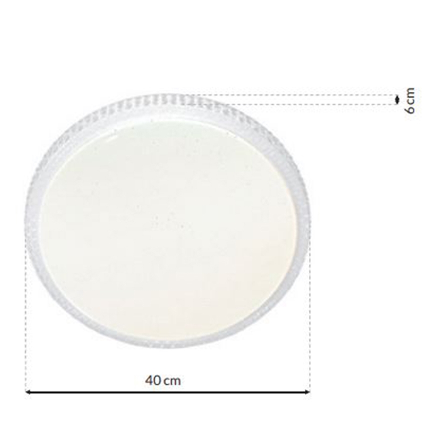 LED Dimmable Ceiling Light CRUZ LED/40W/230V 2000lm + Remote Control