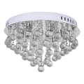 Crystal ceiling light 6xE14/60W/230V