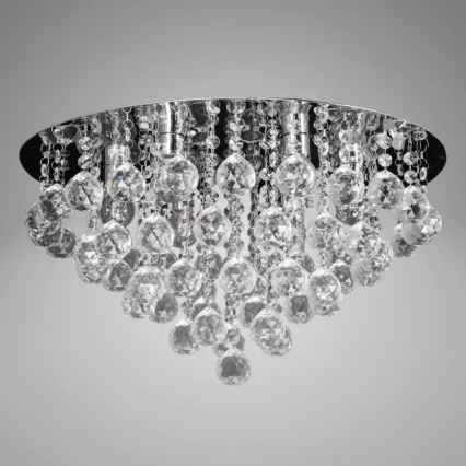 Crystal ceiling light 6xE14/60W/230V