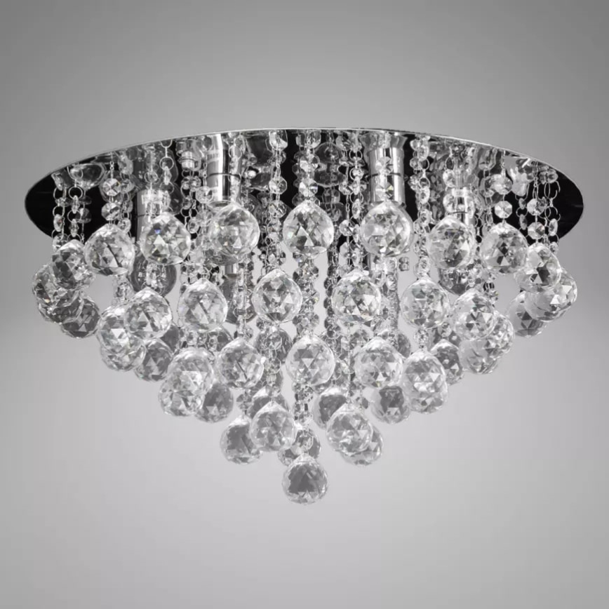 Crystal ceiling light 6xE14/60W/230V