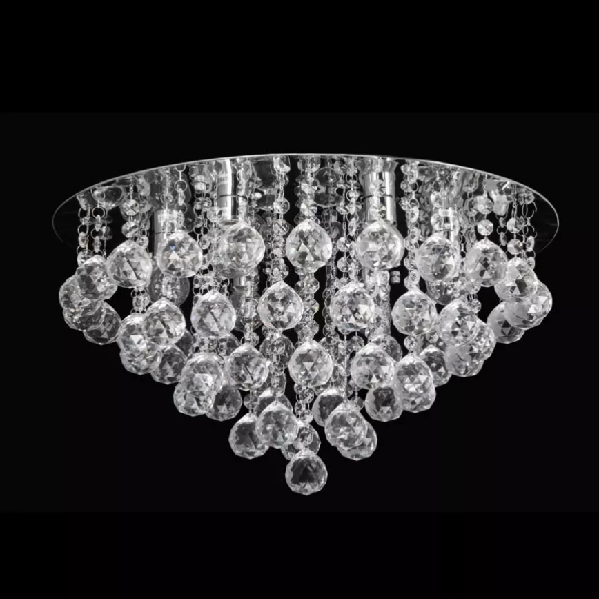 Crystal ceiling light 6xE14/60W/230V