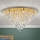 Crystal ceiling light CELESTE 12xG9/40W/230V d. 75 cm gold