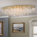 Crystal ceiling light CRYSTALRIVER 21xG9/40W/230V gold