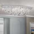 Crystal ceiling light CRYSTALRIVER 21xG9/40W/230V shiny chrome