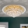 Crystal ceiling light GLORIA 6xG9/40W/230V d. 50 cm gold