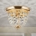 Crystal ceiling light PLAFOND 1xE27/40W/230V d. 26 cm gold