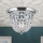 Crystal ceiling light PLAFOND 1xE27/40W/230V d. 26 cm shiny chrome