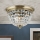 Crystal ceiling light PLAFOND 3xE27/40W/230V d. 35 cm bronze