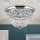 Crystal ceiling light PLAFOND 3xE27/40W/230V d. 35 cm shiny chrome