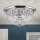 Crystal ceiling light PLAFOND 6xE27/40W/230V d. 47 cm shiny chrome