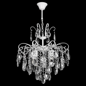 Crystal chain chandelier 4xE27/60W/230V