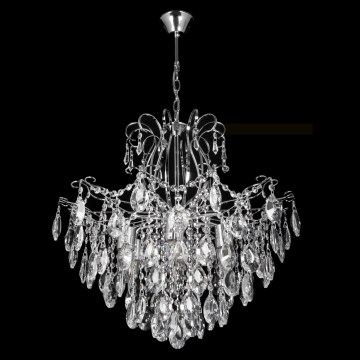 Crystal chain chandelier  6xE27/60W/230V