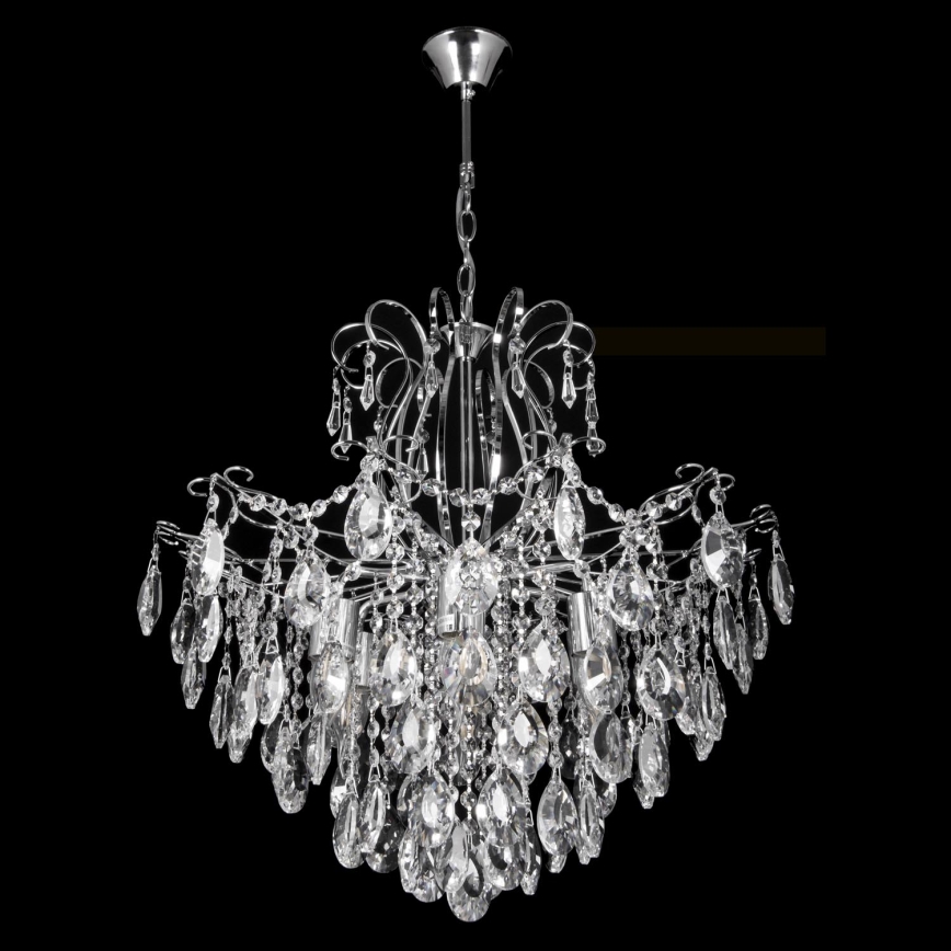 Crystal chain chandelier  6xE27/60W/230V