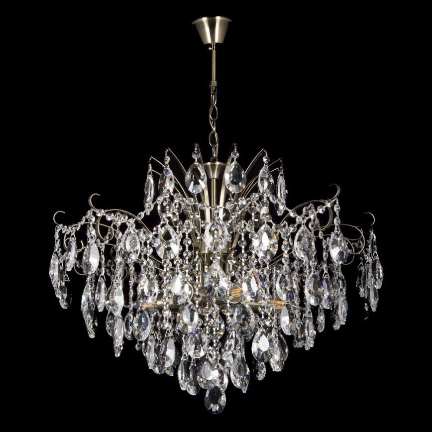 Crystal chain chandelier  6xE27/60W/230V