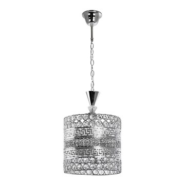 Crystal chandelier on a chain 1xE27/60W/230V