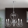 Crystal chandelier on a chain ALESSIA 5xE14/40W/230V shiny chrome