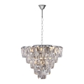Crystal chandelier on a chain CHELSEA 6xE14/40W/230V