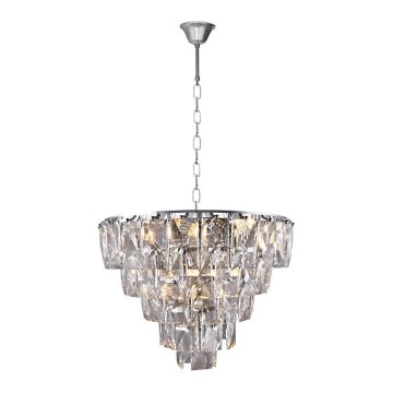 Crystal chandelier on a chain CHELSEA 6xE14/40W/230V