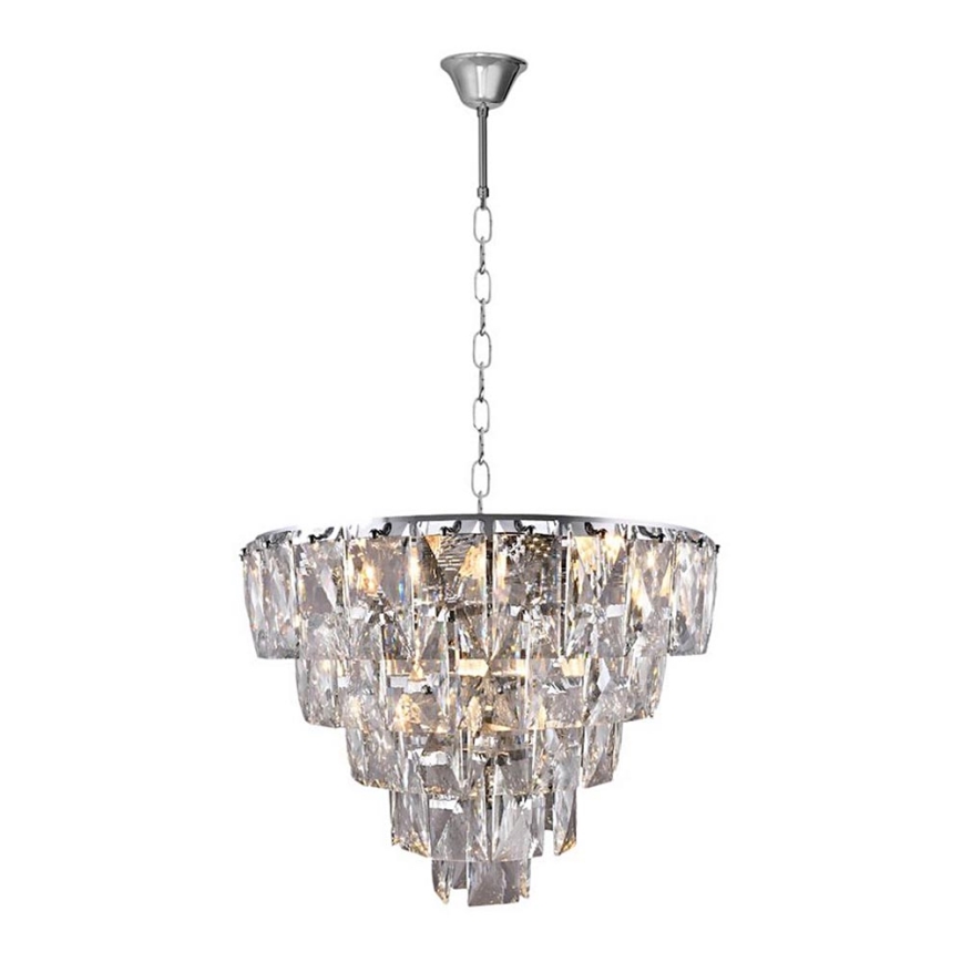 Crystal chandelier on a chain CHELSEA 6xE14/40W/230V