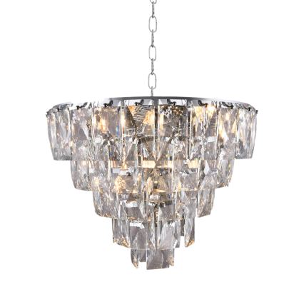 Crystal chandelier on a chain CHELSEA 6xE14/40W/230V