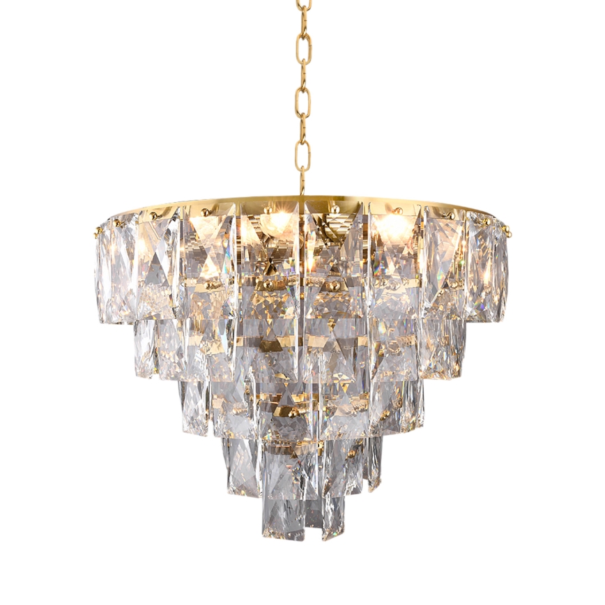 Crystal chandelier on a chain CHELSEA 6xE14/40W/230V