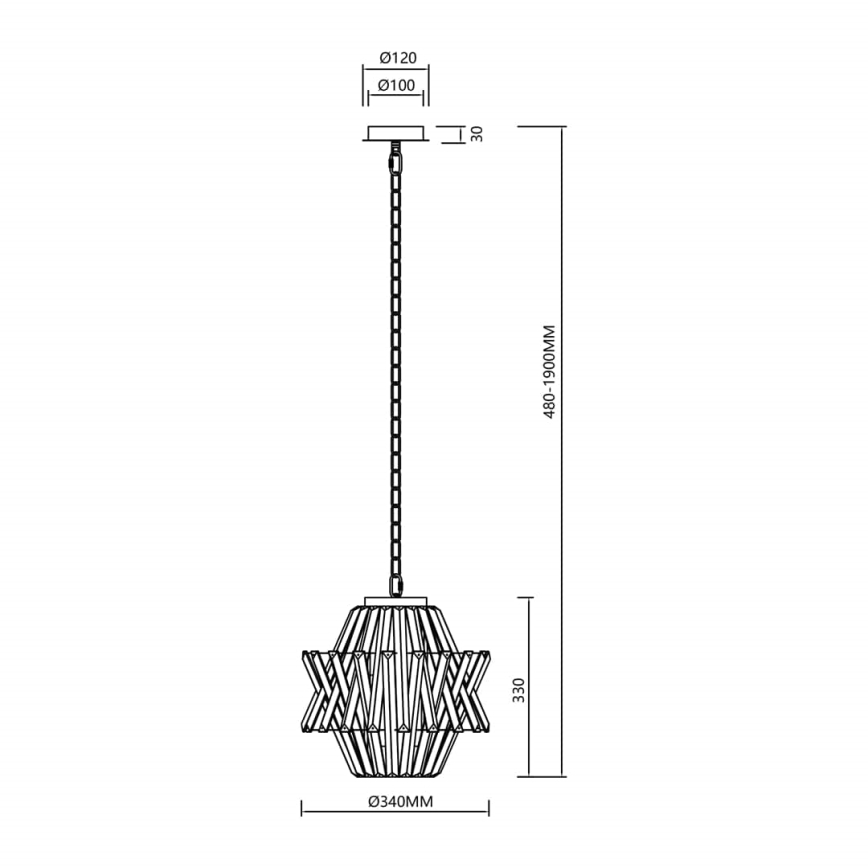 Crystal chandelier on a chain CROWN 4xE14/40W/230V shiny chrome