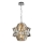 Crystal chandelier on a chain CROWN 4xE14/40W/230V shiny chrome