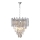 Crystal chandelier on a chain MADISON 9xE14/40W/230V shiny chrome