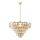 Crystal Chandelier on a Chain SELENA 6×E14/40W/230V Golden