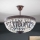 Crystal chandelier on a pole ARILA 3xE14/40W/230V d. 40 cm brown/patina