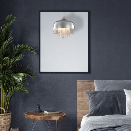 Crystal Chandelier on a String LUNA 1×E14/40W/230V
