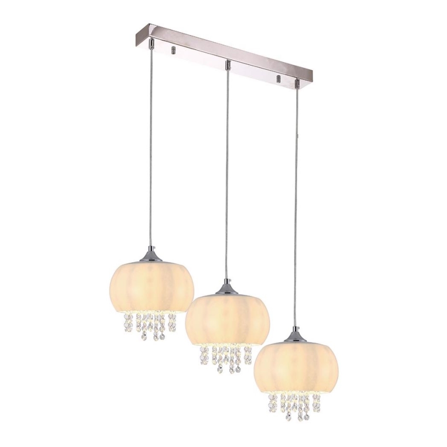 Crystal Chandelier on a String NOVA 3×E14/40W/230V