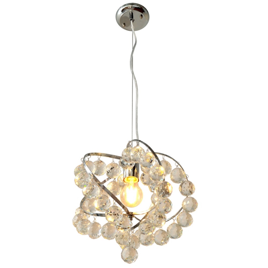 Crystal chandelier on a string VIOLETA 1xE27/15W/230V
