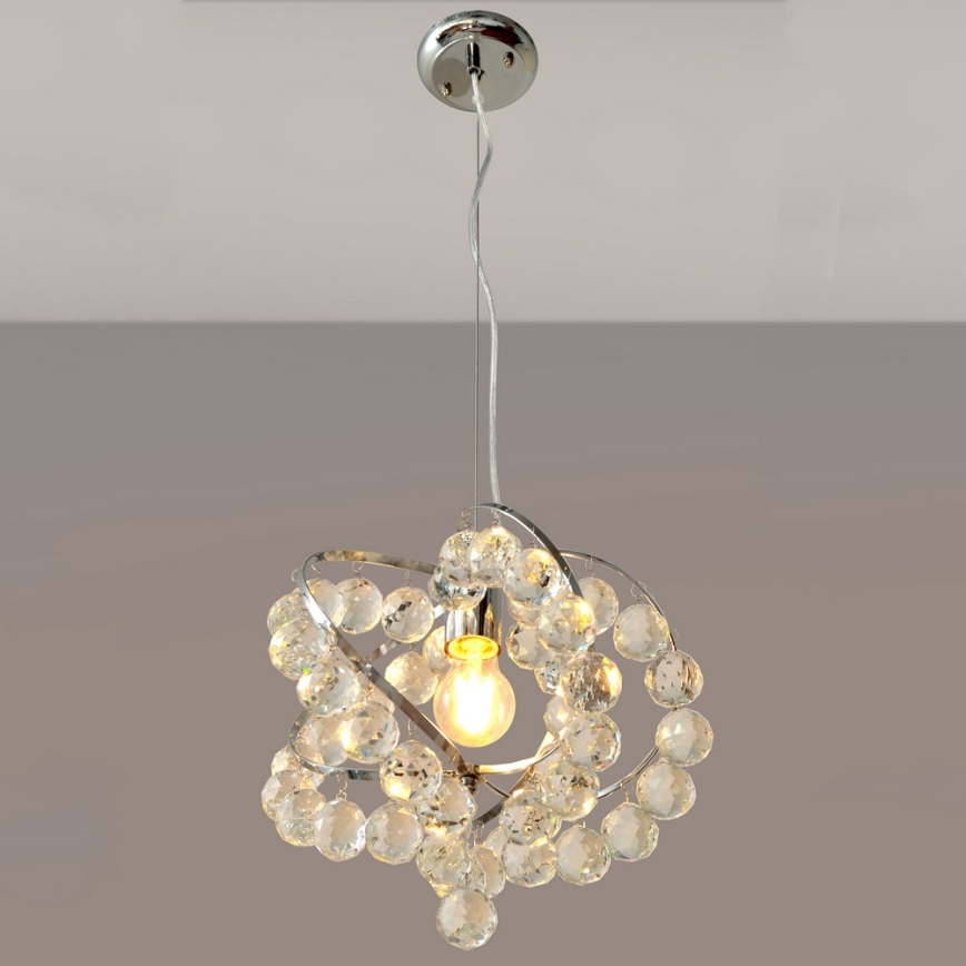 Crystal chandelier on a string VIOLETA 1xE27/15W/230V