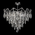 Crystal chandelier on rod 6xE27/60W/230V