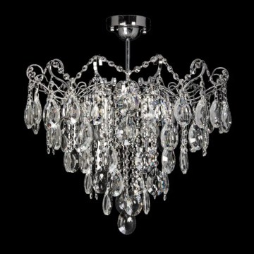 Crystal chandelier on rod 6xE27/60W/230V