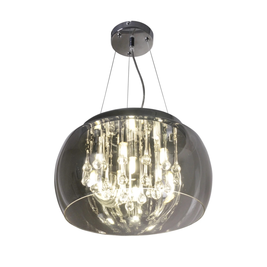 Crystal chandelier on string ROMEO 6xG9/8W/230V