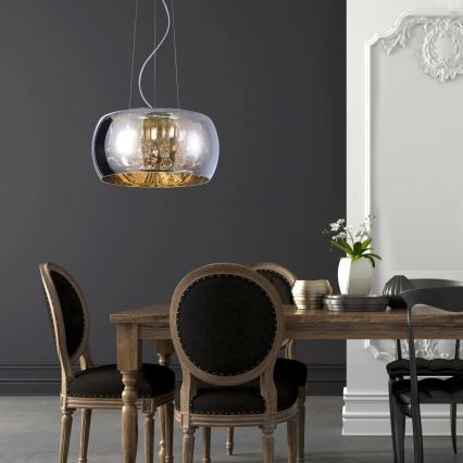 Crystal chandelier on string ROMEO 6xG9/8W/230V