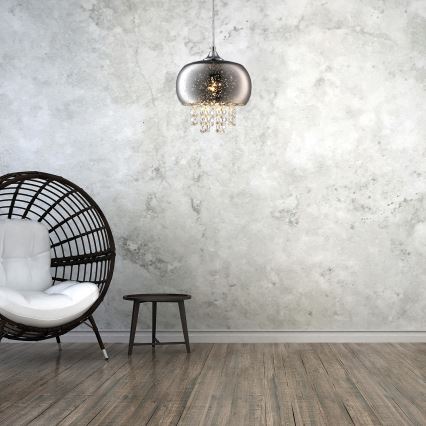 Crystal chandelier on wire STARLIGHT 1xE14/40W/230V