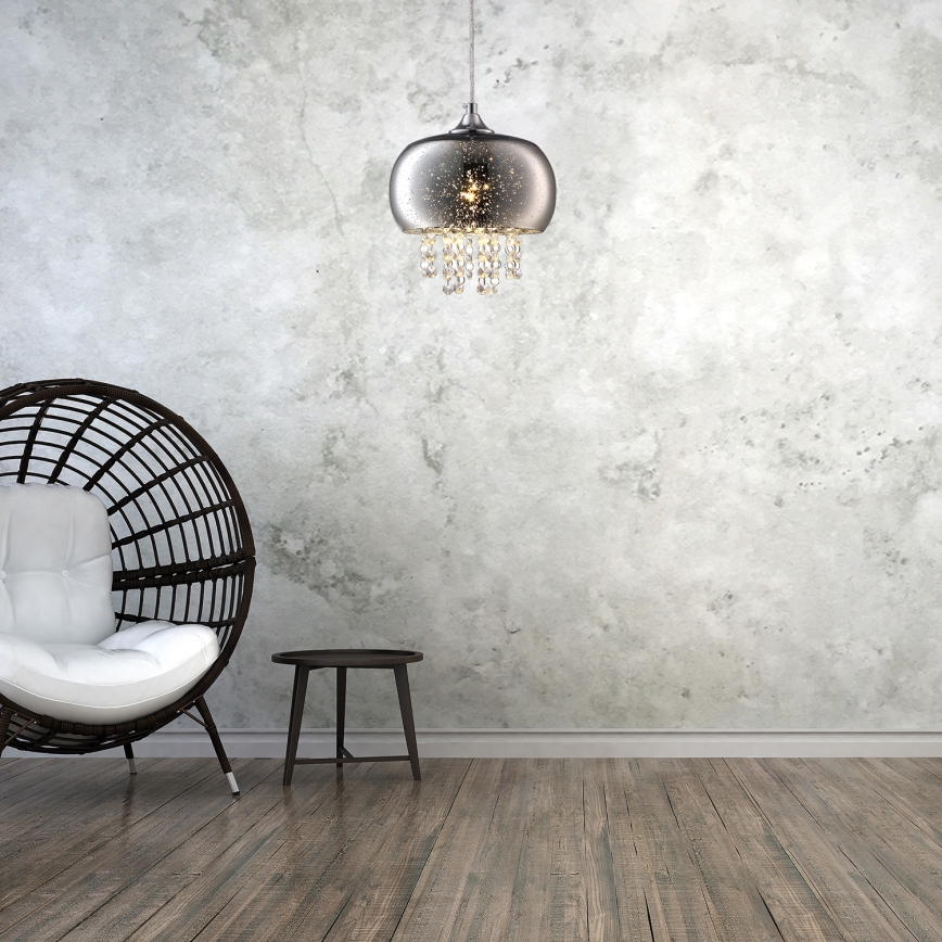 Crystal chandelier on wire STARLIGHT 1xE14/40W/230V