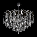 Crystal pendant chandelier 6xE27/60W/230V