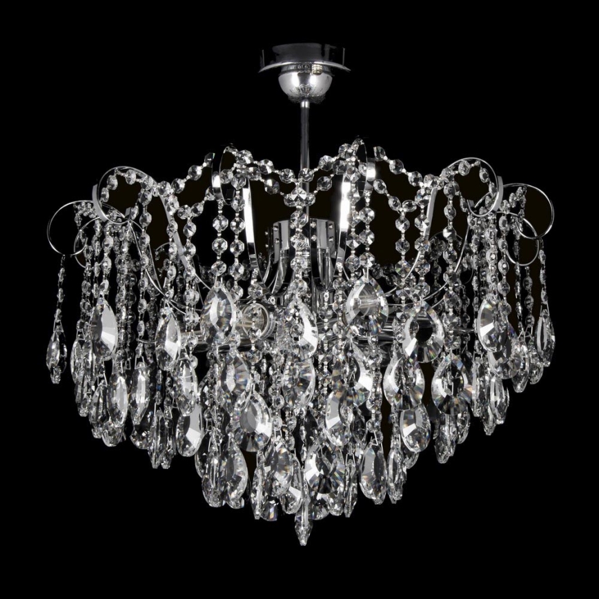 Crystal pendant chandelier 6xE27/60W/230V