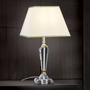 Crystal table lamp VERONIQUE 1xE27/60W/230V creamy/gold