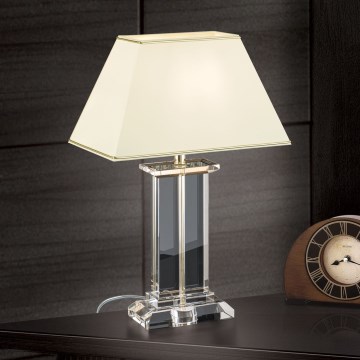 Crystal table lamp VERONIQUE 1xE27/60W/230V creamy/gold
