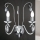 Crystal wall light ALESSIA 2xE14/40W/230V shiny chrome