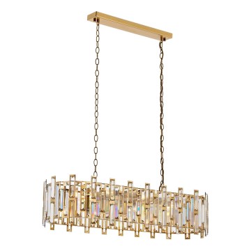 CRYSTALLINE 13xE14/40W/230V Pendant Light Gold