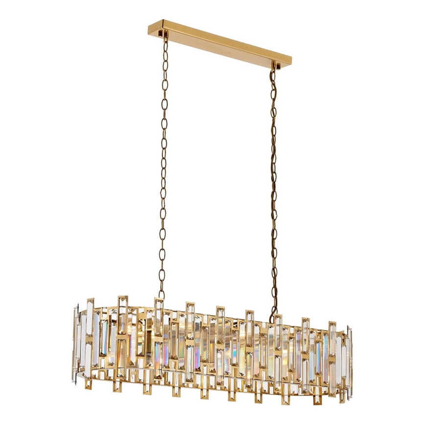 CRYSTALLINE 13xE14/40W/230V Pendant Light Gold